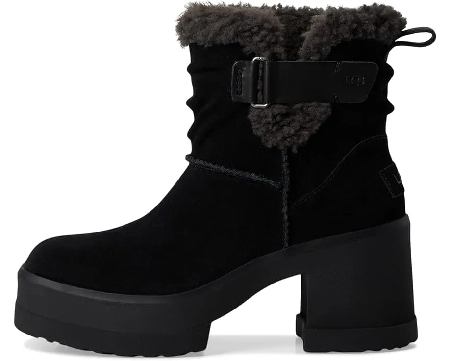 Ботильоны UGG Moxy Pull On на платформе 3.2 дюйма (8.13 см) с меховым воротником из овчины