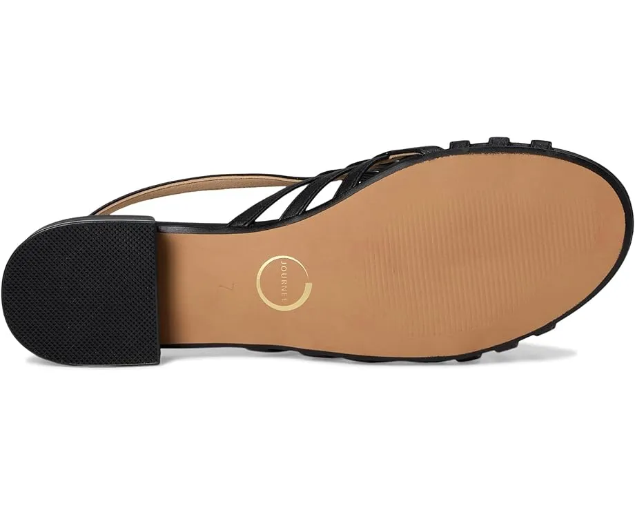 Сандалии Cassandra на устойчивом каблуке с перекрещивающимися ремешками