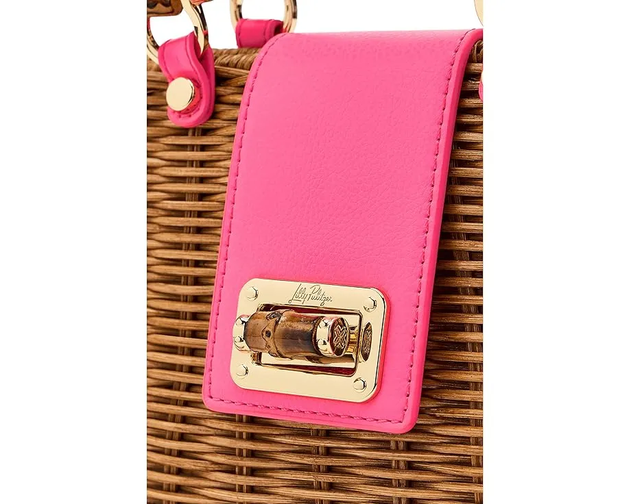 Сумка Lilly Pulitzer с бамбуковой ручкой и ремнем через плечо