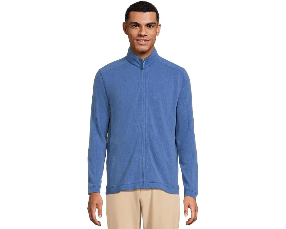 Куртка Johnston & Murphy Vintage Waffle Full Zip с вафельной фактурой