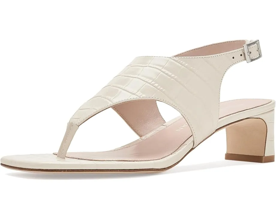 Сандалии Stuart Weitzman Baby Babette Thong на каблуке черные