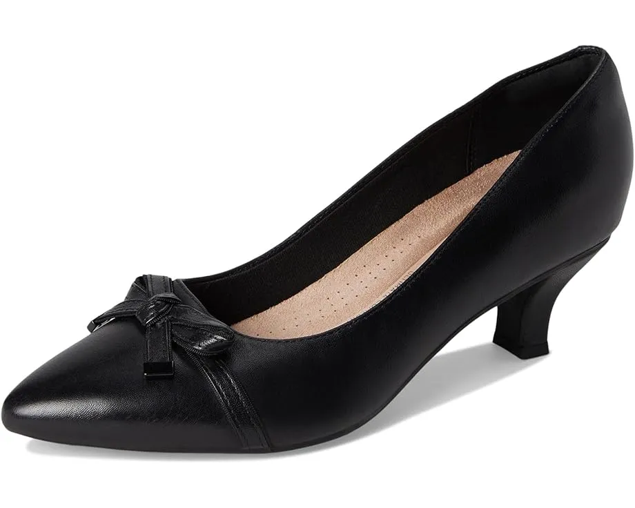 Туфли Clarks Kepley Holly с бантиком и котячьим каблуком