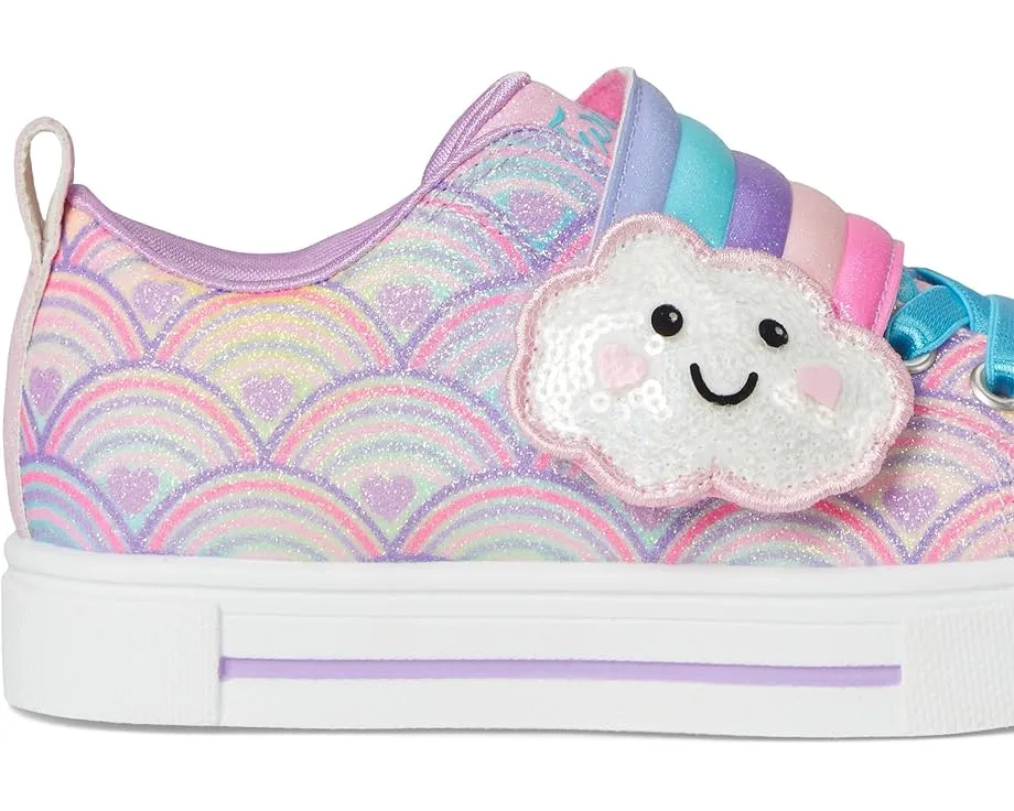 Детские светящиеся кроссовки Skechers Twinkle Sparks Cloud Cutie с ремешком