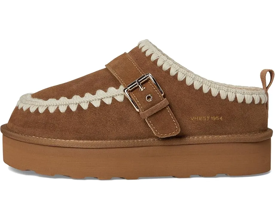 Слипоны Close с подкладкой из искусственного меха и замшевым верхом