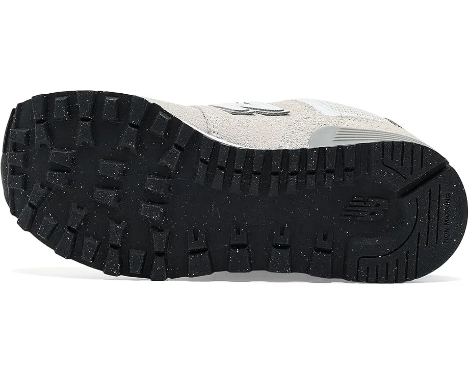 New Balance Kids 574 Core Hook & Loop кожаные кроссовки с липучкой