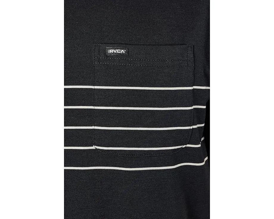 Футболка RVCA Balance Pocket Stripe Tee с карманом и влагоотводящей тканью