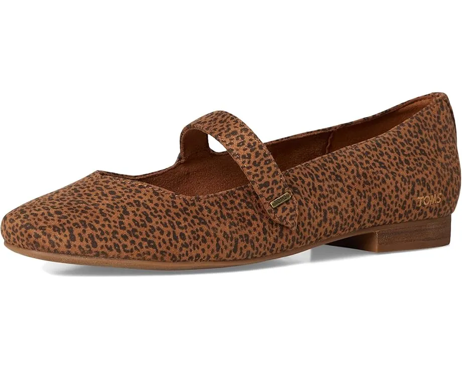 Туфли-лодочки TOMS Bianca из замши с квадратным носком и ремешком