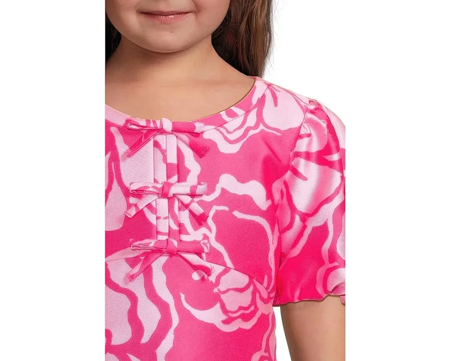 Платье Mini Britnee для девочки с пышными рукавами и бантом Lilly Pulitzer Kids