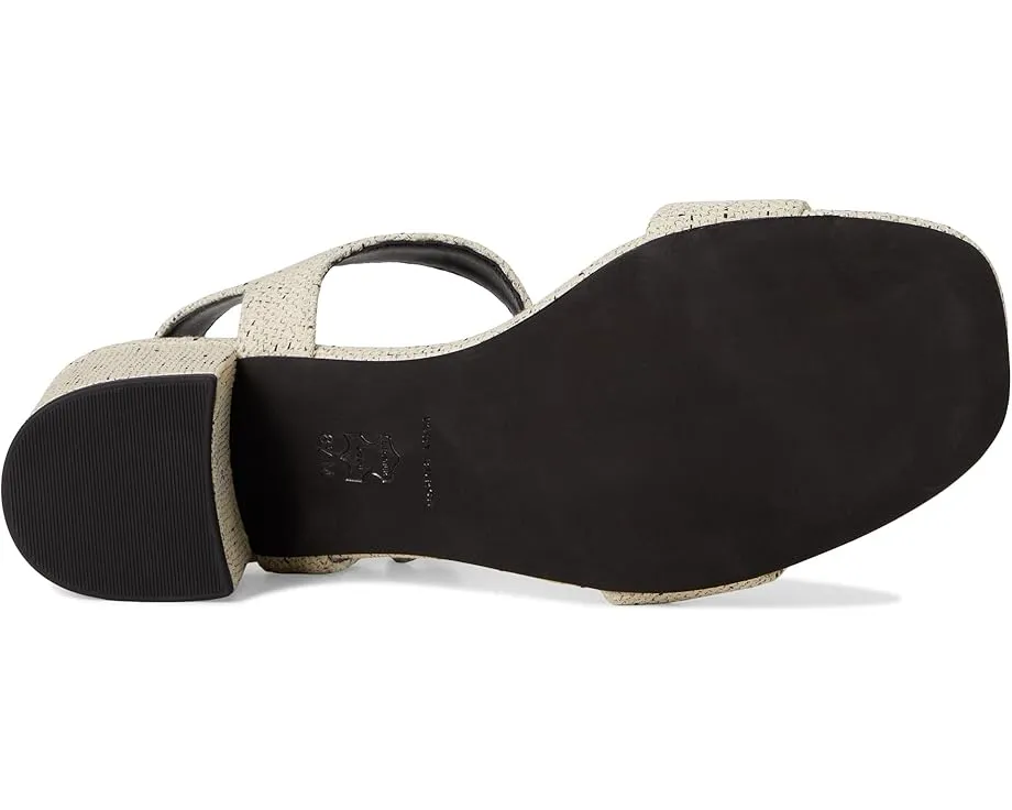 Сандалии Tory Burch Double T City на удобном каблуке 55 мм с хлопковым верхом