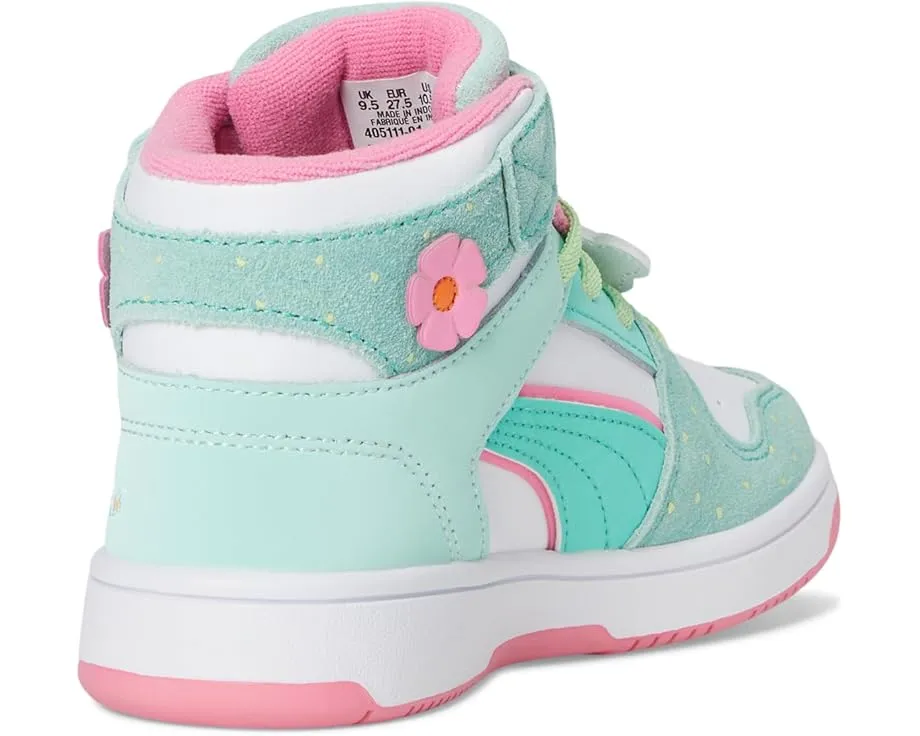 Кроссовки PUMA Kids Rebound Layup Mid на липучках в коллаборации с Squishmallows
