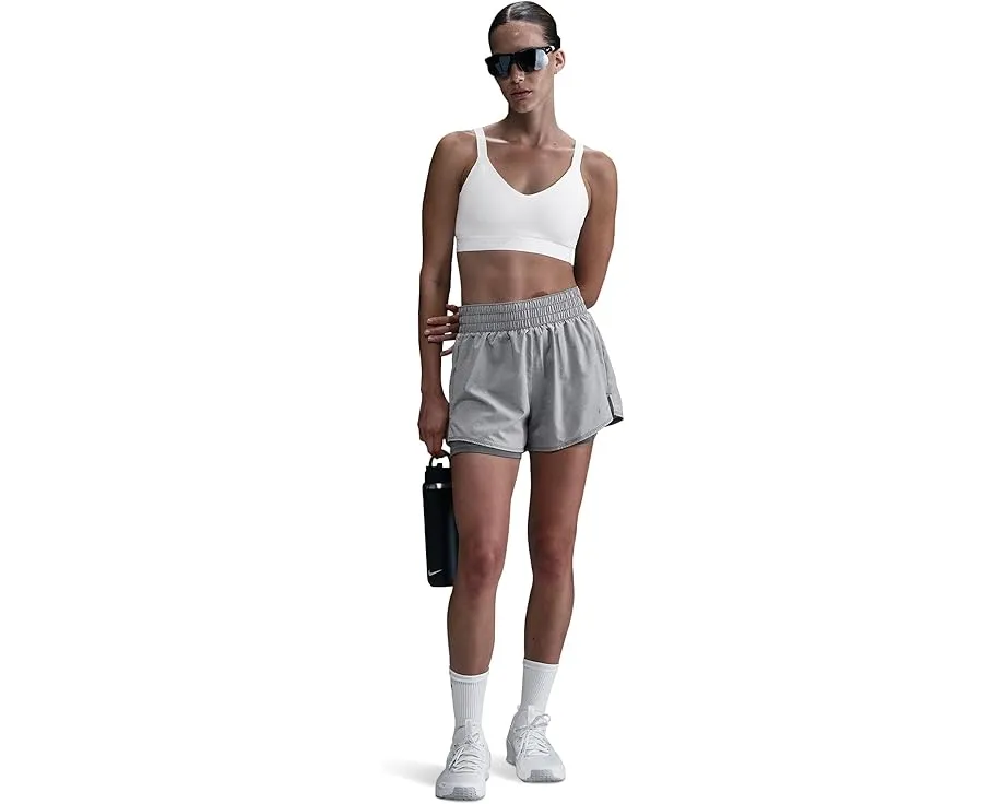 Nike Dri-FIT шорты 2-в-1 с высокой талией и внутренним слоем 8 см