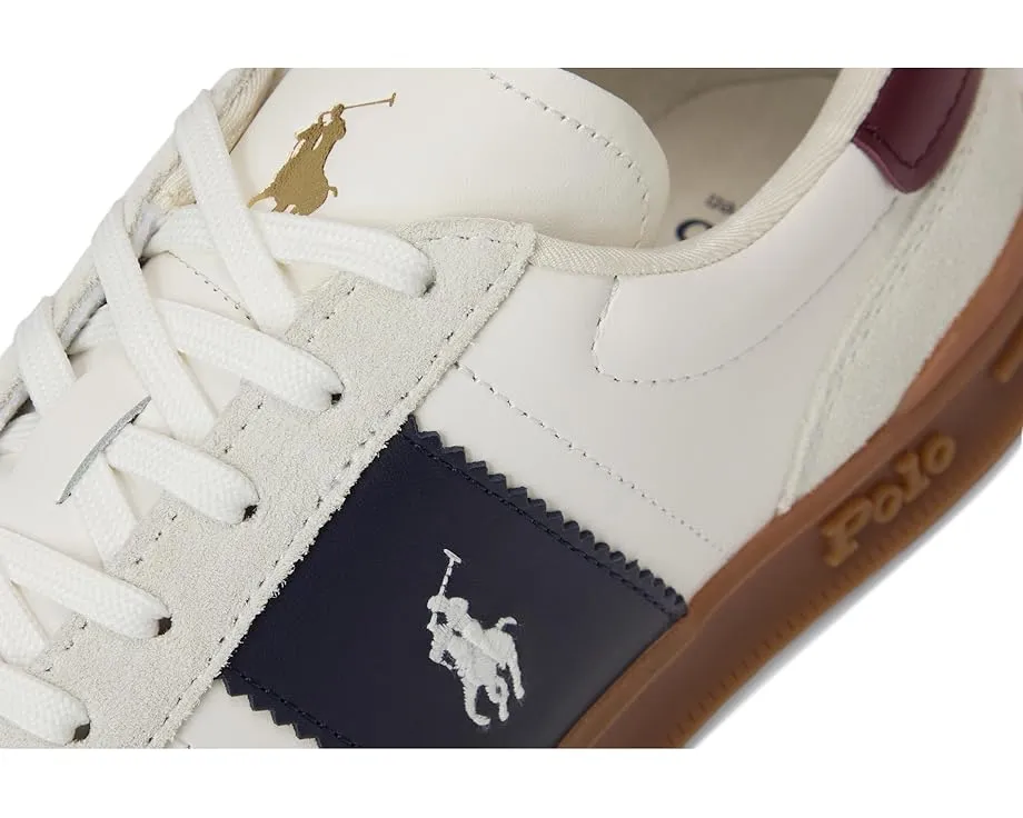 Кроссовки Polo Ralph Lauren Heritage Aera из кожи и замши с поддержкой пятки
