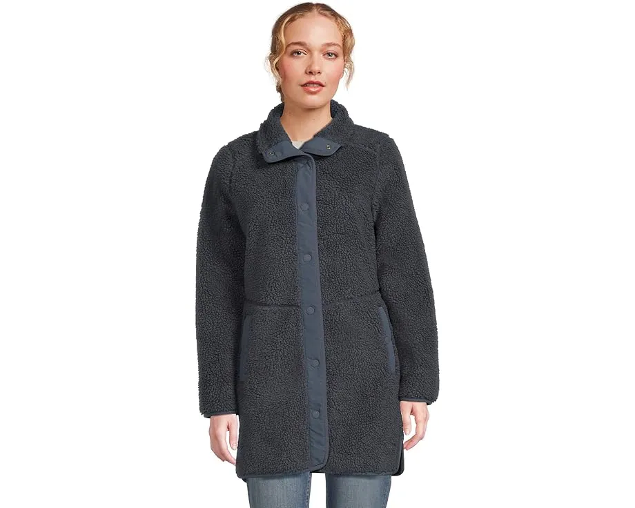 L.L.Bean Куртка Sherpa с высоким воротником и застежкой на кнопках