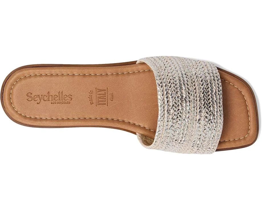 Металлизированные босоножки Palms Perfection от Seychelles с плетеной бретелью