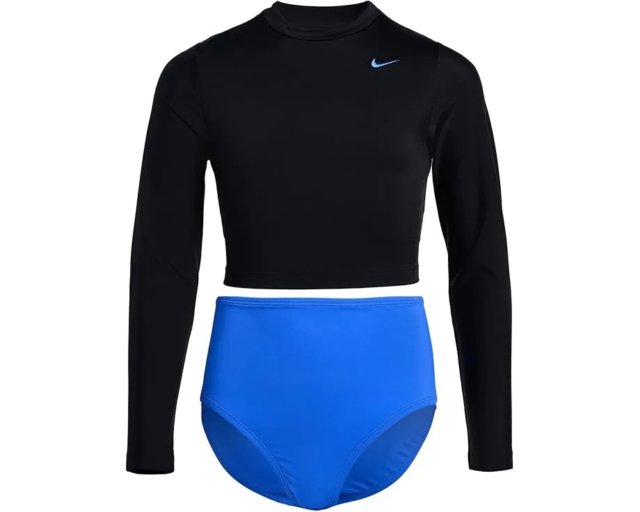 Комплект Nike Kids с длинным рукавом и высокой талией Effortless Essential в технике колор-блок