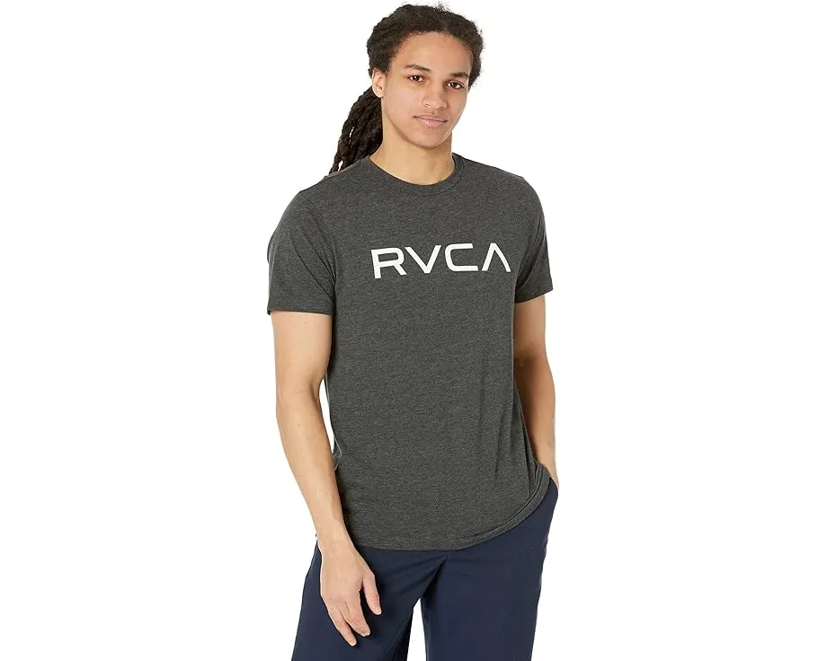 Футболка RVCA с коротким рукавом и принтом на груди из мягкой смесовой ткани