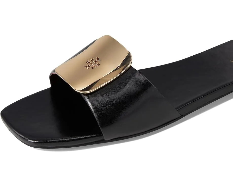 Сланцы Tory Burch Georgia с открытым носком и мягкой кожаной подкладкой