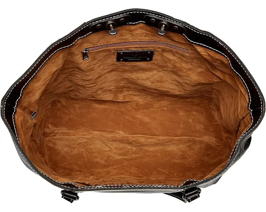 Сумка-тоут Patricia Nash Benvenuto из кожи с закручивающимся замком