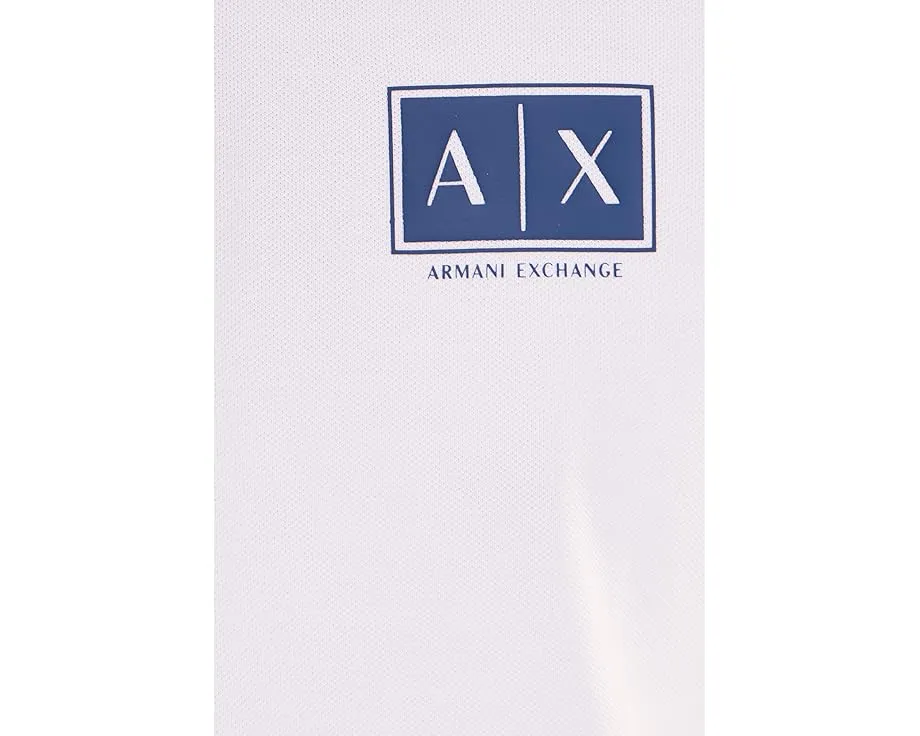 Поло Armani Exchange с блочным логотипом