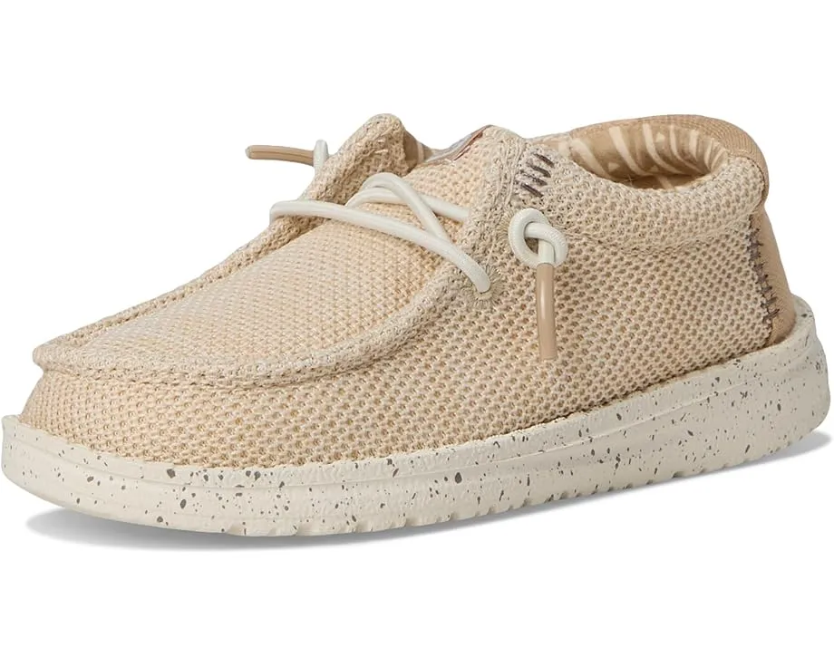 Детские слипоны Hey Dude Wally Stretch Sox с эластичными шнурками