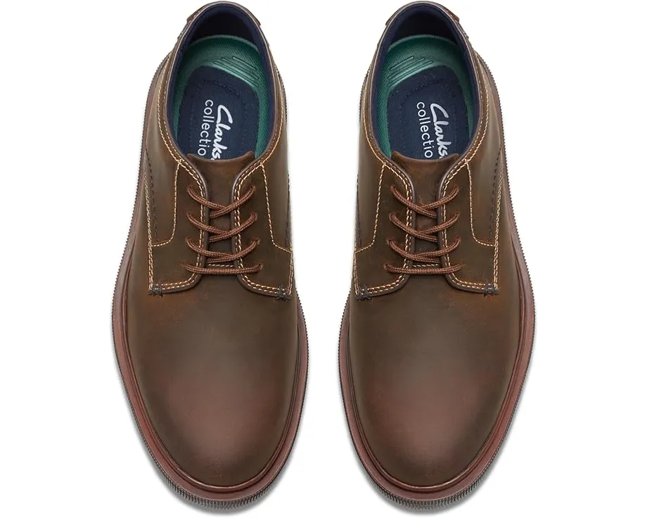 Туфли Derby Clarks Burchill из гладкой кожи с массивной подошвой