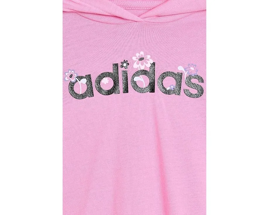 Толстовка с капюшоном и леггинсы Adidas с цветочным принтом для малышей