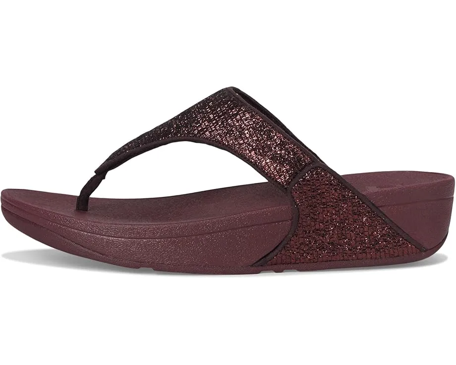 Сандалии FitFlop Lulu с ремешком между пальцев и мерцающим верхом