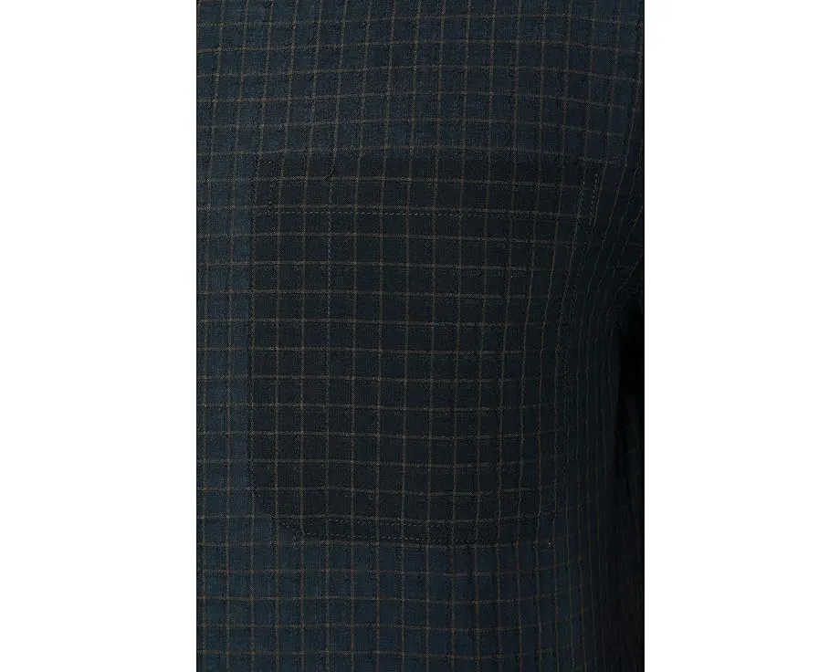 Рубашка Cortland Plaid в клетку с коротким рукавом от Vince