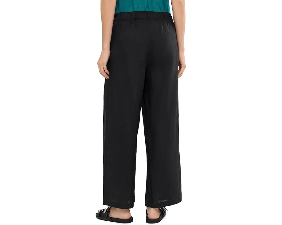 Широкие брюки Eileen Fisher из органического льна длиной до щиколотки