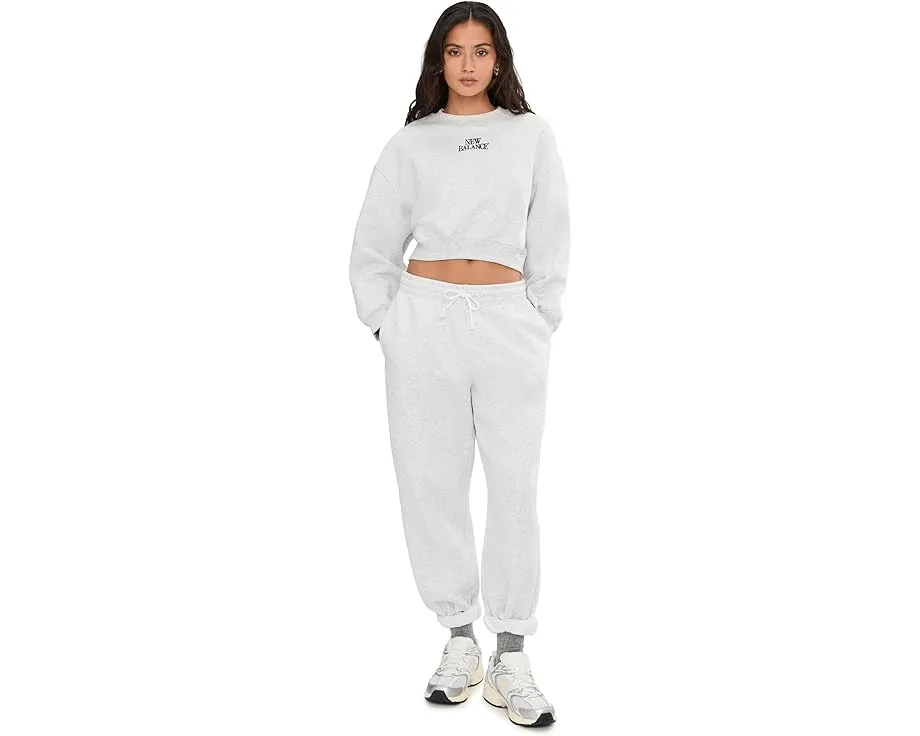 Толстовка Linear Heritage Fleece Crew оверсайз от New Balance