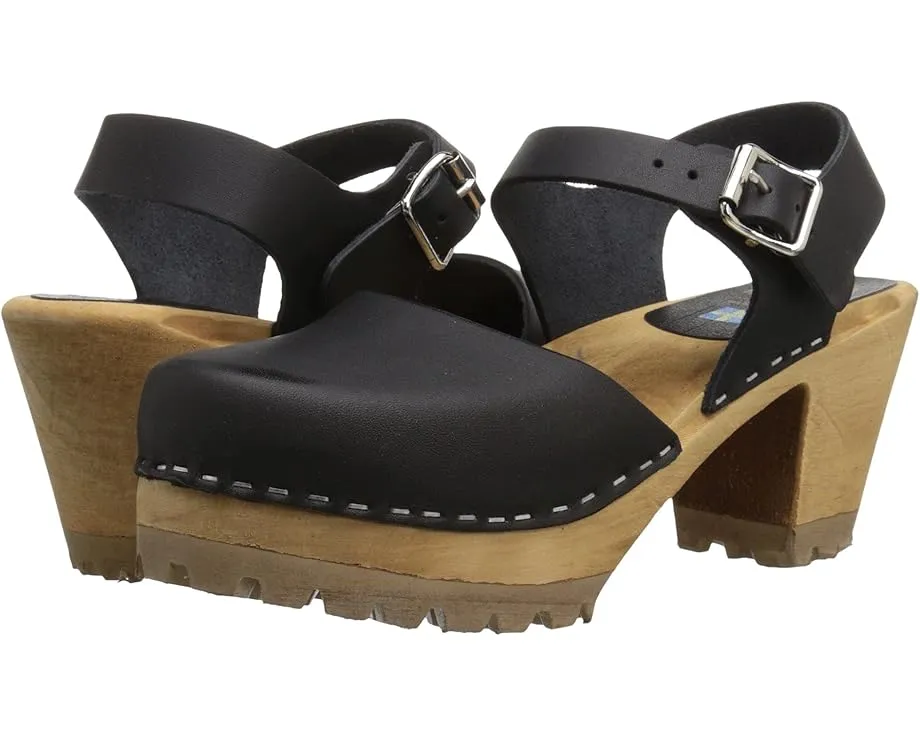 Сабо MIA Abba на платформе с деревянной основой и регулируемым ремешком