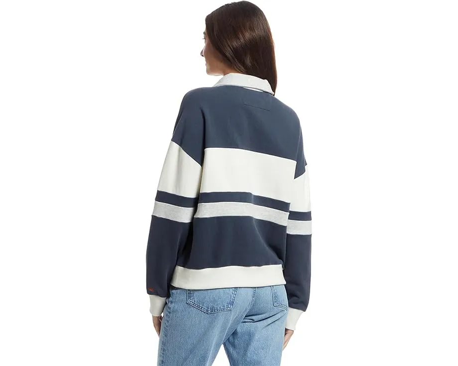 Свитер High Standard Fleece Rugby с воротником из органического хлопка Faherty