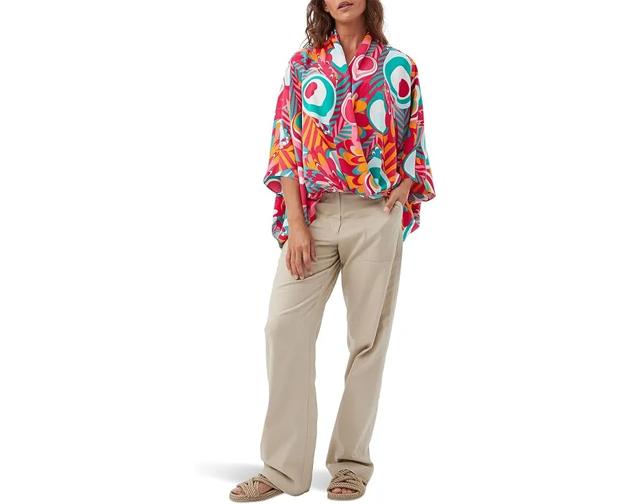 Топ Trina Turk Concourse с запахом и асимметричным подолом