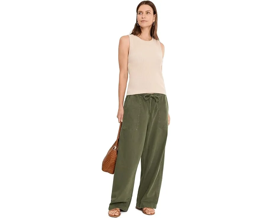 Брюки Madewell Utility Pull-On Barrel Airy Pfd свободного кроя с утяжкой