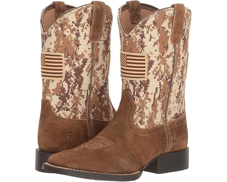Детские ковбойские сапоги Ariat Kids Patriot Antique с камуфляжным принтом