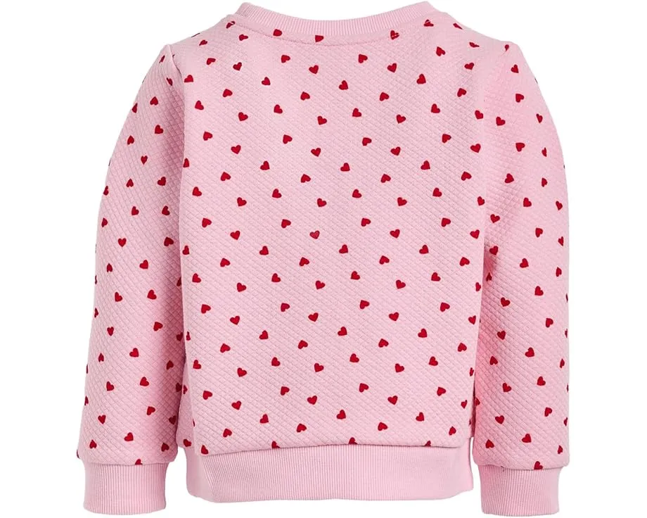 Свитшот для девочек с рельефным узором в виде сердечек Janie and Jack