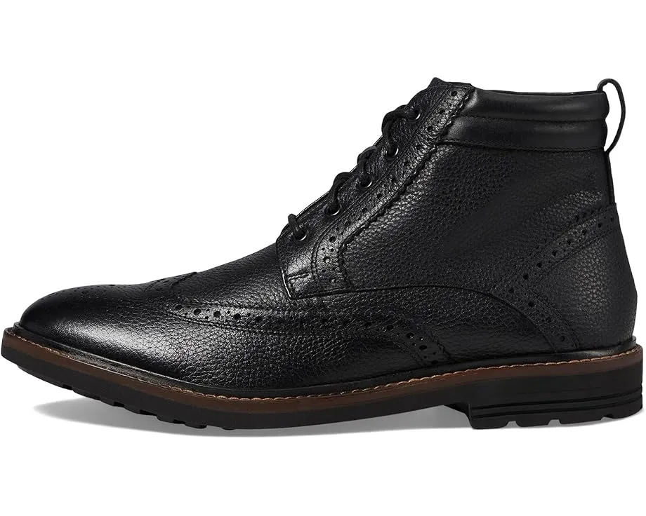 Кожаные ботинки Nunn Bush Odell 2.0 Wingtip с круглым носком и технологией Dual Comfort