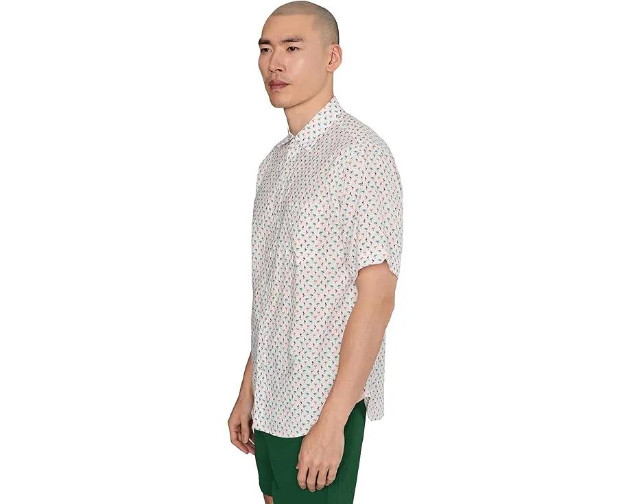 Рубашка Tommy Bahama Nova Wave Flock It To You из хлопкового микса с принтом