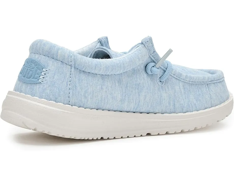 Детские слипоны Hey Dude Kids Wally Stretch Jersey с эластичным верхом