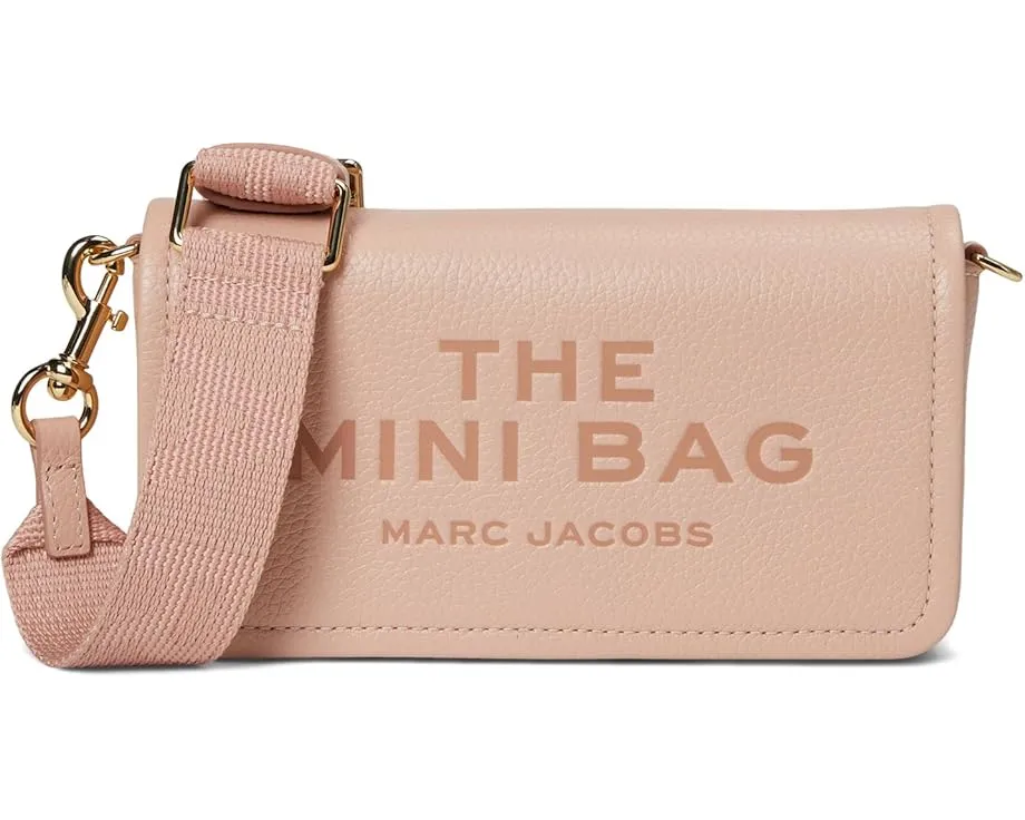 Мини-сумка The Leather Mini Bag из кожи с регулируемым ремнем Marc Jacobs