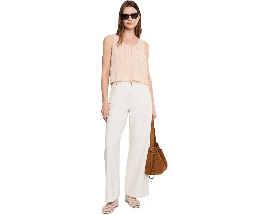Топ Toad&Co Taj Hemp Button Back из конопли с V-образным вырезом