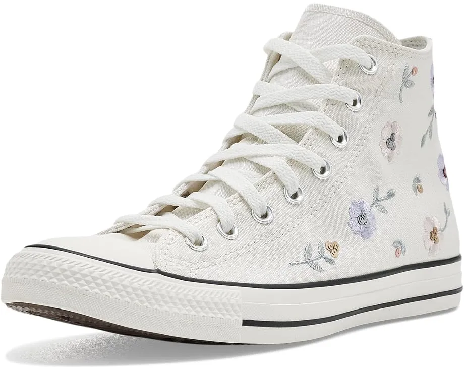 Кеды Converse Chuck Taylor All Star Sequin Flowers высокие с пайетками