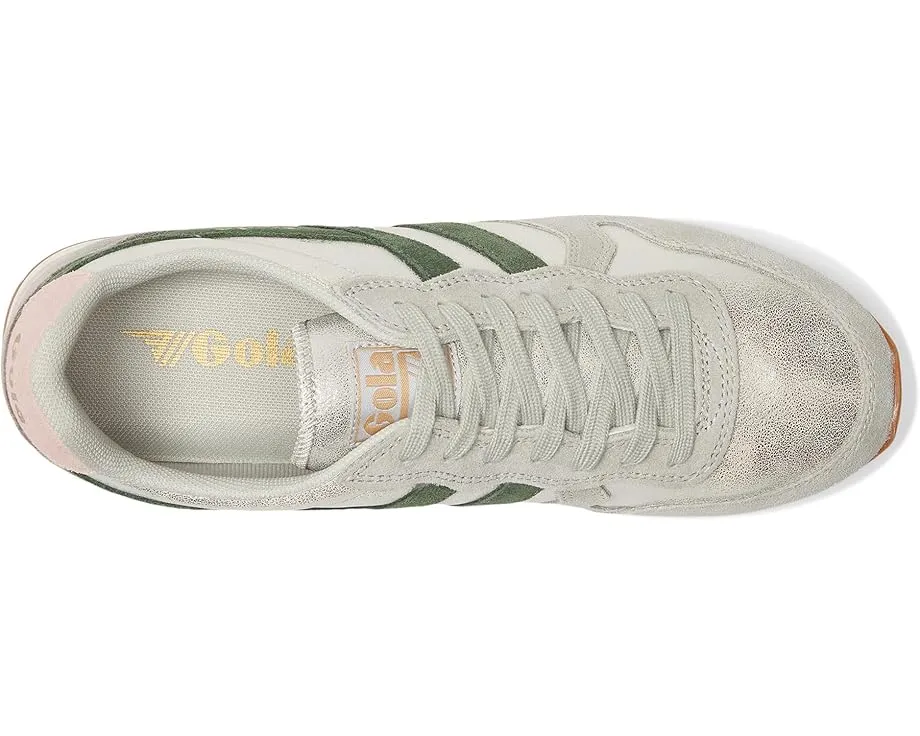 Кроссовки Gola Daytona Blaze с блестящими полосками и кожаным верхом