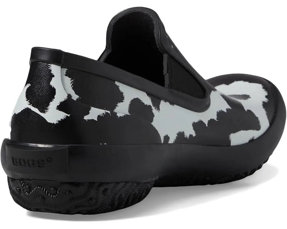Слипоны Bogs Patch Slip-On Cow с принтом под коровью кожу