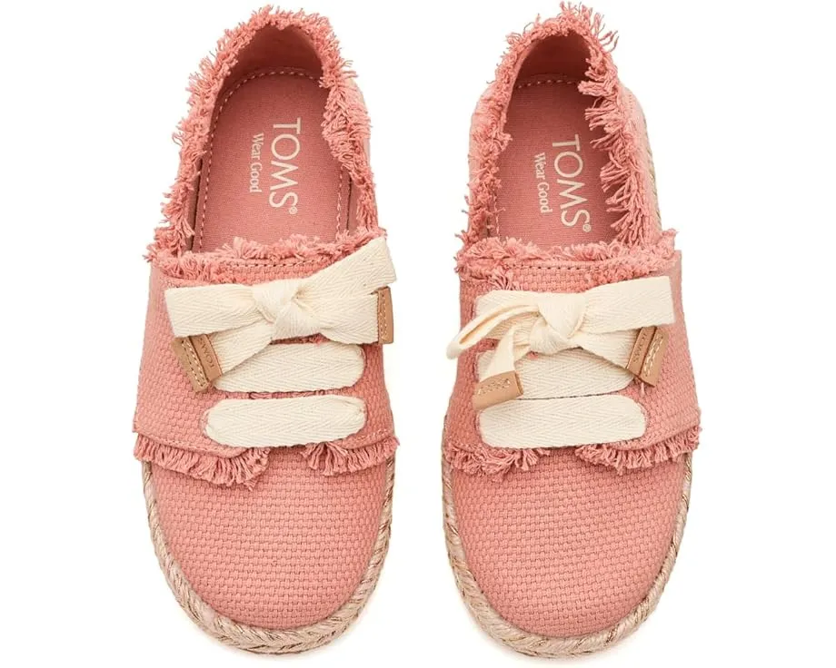 Детские эспадрильи TOMS Carolina на шнурках с платформой