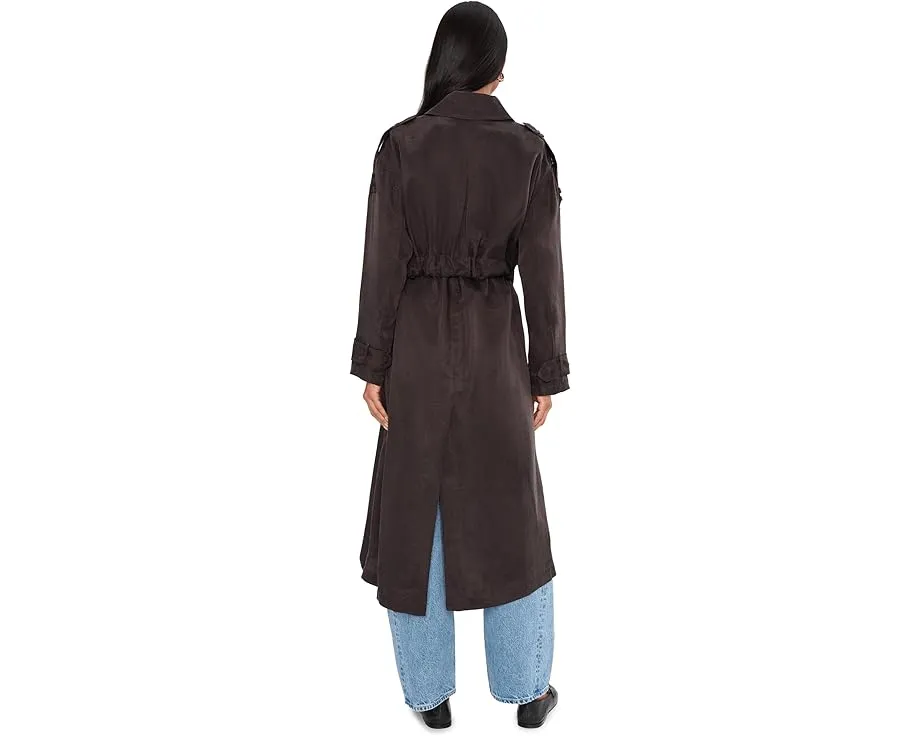 Тренч AllSaints Linnie с поясом и отложным воротником из лиоцелла