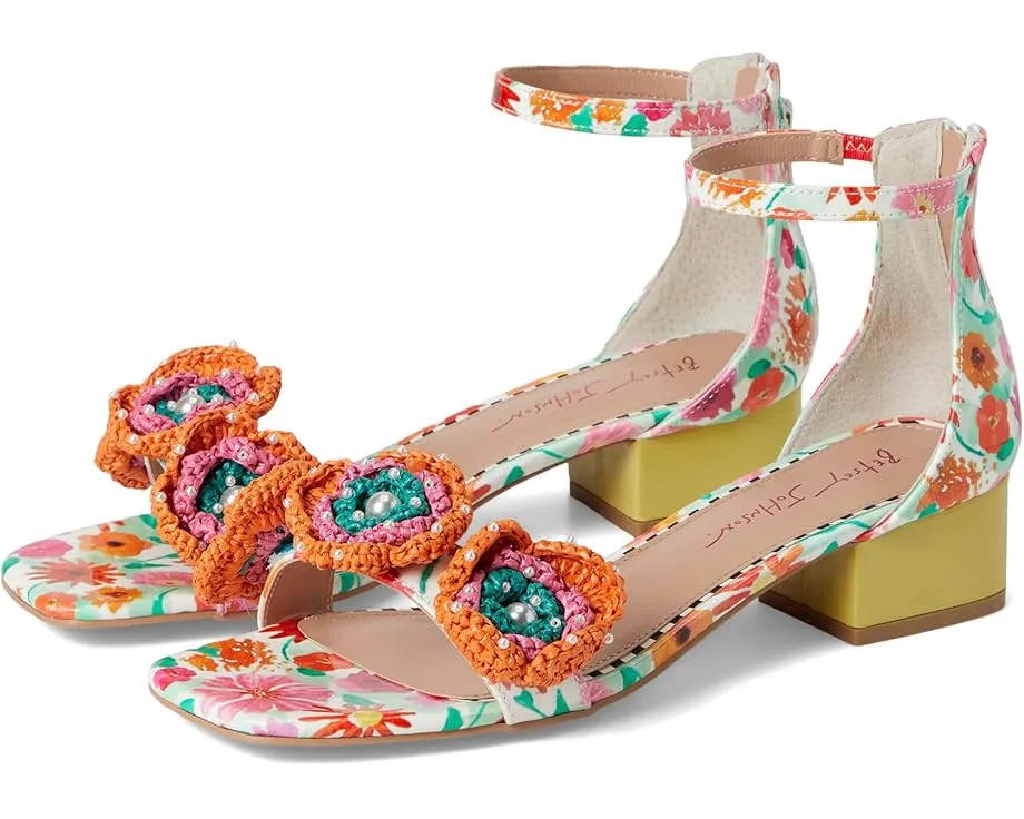 Туфли Blue by Betsey Johnson Brandee на каблуке с цветочным декором и регулируемым ремешком