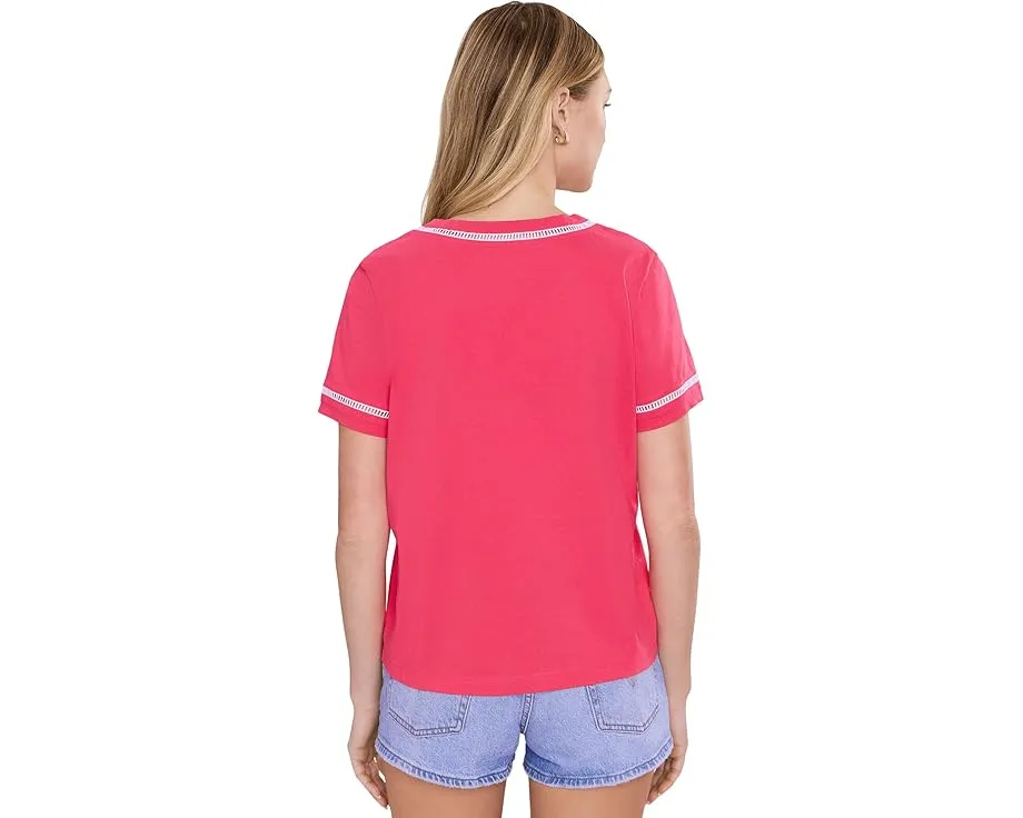Топ Clairmont Ladder Lace Knit от Lilly Pulitzer с вставками из кружева и каре