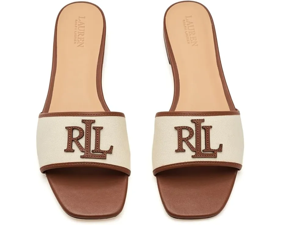 Босоножки Lauren Ralph Lauren Everley на низком каблуке с отделкой из кожи