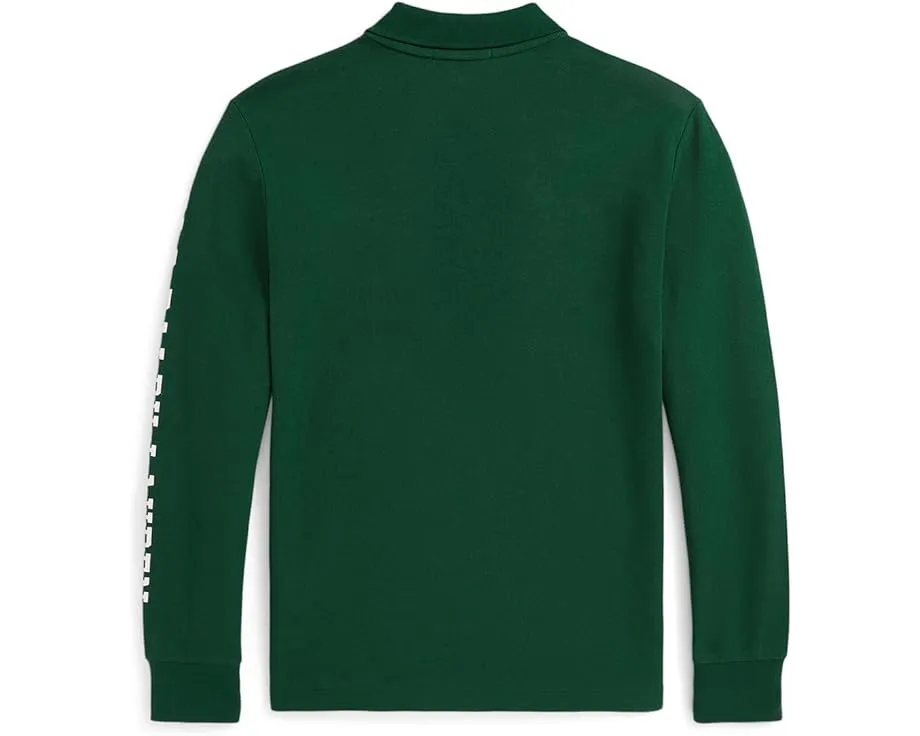 Поло Polo Ralph Lauren Kids из хлопковой сетки с логотипом для детей старшего возраста